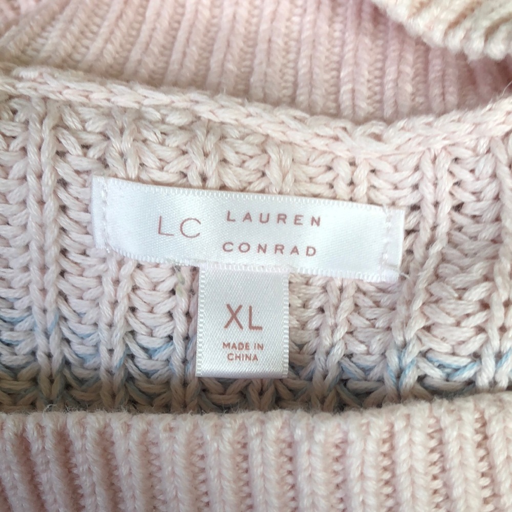 LC Lauren Conrad Ombré Knit Pullover Women's Sweater Size XL